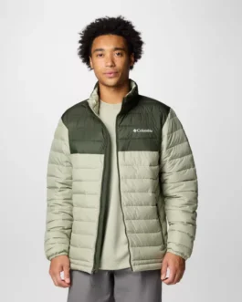 Casaca Columbia para hombre Powder Lite II™ (Safari, Greenscape)